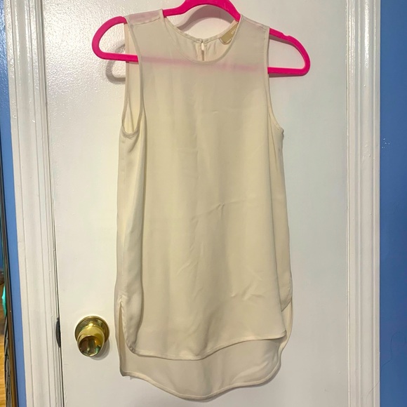 Michael Kors Cream Sleeveless Blouse - Picture 1 of 5